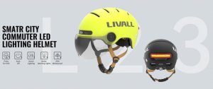 Livall Kask Miejski Livall L23 z Szybką Czujnikiem Upadku SOS i LED (L23-L-WHT) 5