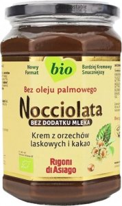 Nocciolata BIO Krem orzechowy bez dodatku mleka 650g Nocciolata 1