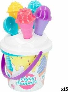 Colorbaby Zestaw zabawek plażowych Colorbaby  18 cm 11 Części Lód polipropylen (15 Sztuk) 1