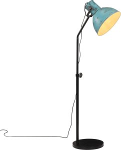 Lampa podłogowa vidaXL VidaXL Lampa stojąca, 25 W, postarzany niebieski, 30x30x90-150 cm, E27 1