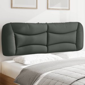 vidaXL VidaXL Headboard Cushion Dark Gray 60.2" Fabric 1