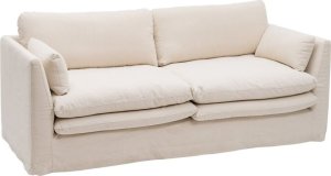 Bigbuy Home Kanapa 3-osobowa Beżowy Wiskoza 224 x 100 x 94 cm 1