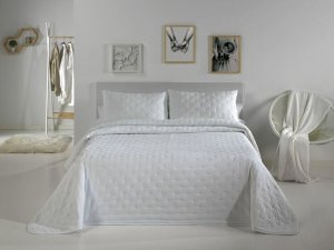 Pierre Cardin Narzuta Pierre Cardin DOTS Biały Łóżko 135 (3 Części) 1