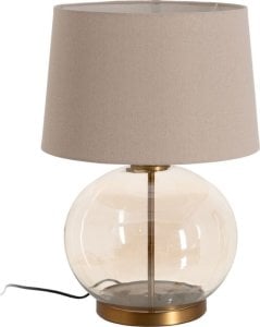 Bigbuy Home Lampa stołowa Złoty Płótno Metal Szkło 60 W 220-240 V 40,5 x 40,5 x 57 cm 1