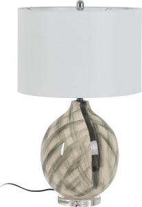 Bigbuy Home Lampa stołowa Biały Czarny Metal Ceramika Szkło 60 W 220-240 V 45 x 45 x 73 cm 1