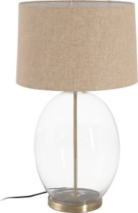 Bigbuy Home Lampa stołowa Złoty Płótno Metal Szkło 60 W 220-240 V 43 x 43 x 73 cm 1