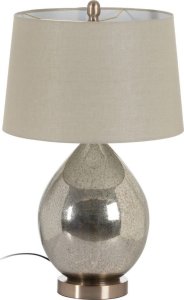 Bigbuy Home Lampa stołowa Srebrzysty Metal Szkło 60 W 220-240 V 40 x 40 x 64 cm 1