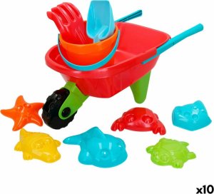 Colorbaby Zestaw zabawek plażowych Colorbaby Taczka polipropylen (10 Sztuk) 1