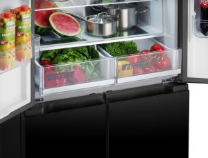 Lodówka Concept Lodówka Multidoor Quattro BLACK LA8383bc 17
