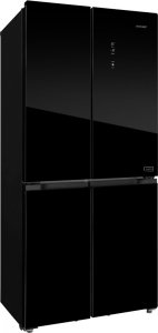 Lodówka Concept Lodówka Multidoor Quattro BLACK LA8383bc 4