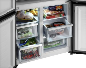 Lodówka Concept Lodówka Multidoor Quattro BLACK LA8383bc 6