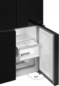 Lodówka Concept Lodówka Multidoor Quattro BLACK LA8383bc 10