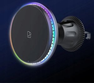 Pawonik BEZPRZEWODOWY UCHWYT SAMOCHODOWY KOLORY RGB Z MAGNESEM MAGSAFE IPHONE 14 13 3