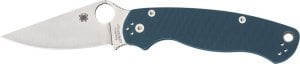 Spyderco Spyderco PARA MILITARY 2 G-10 BLUE CPM-SPY27 PLAIN C81GPCBL2 1