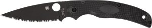 Spyderco Spyderco NATIVE CHIEF FRN BLACK BLADE SERRATED C244SBBK 1