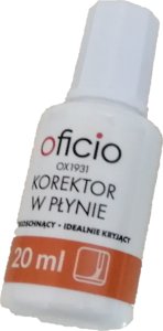 Oficio Korektor w płynie z pędzelkiem OFICIO 20ml 1