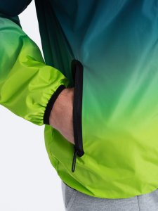 Kurtka męska Ombre Kurtka męska sportowa z odblaskami - turkusowo-limonkowa V1 OM-JANP-0105 XXL 7