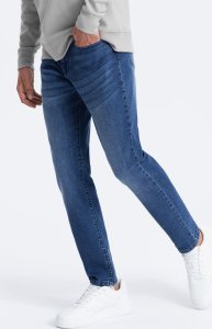 Ombre Spodnie męskie jeansowe SLIM FIT - niebieskie V3 OM-PADP-0110 XXL 3