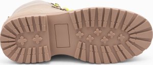 Buty trekkingowe męskie Ombre Zimowe buty męskie trekkingowe z kontrastowymi sznurówkami - piaskowe V1 OM-FOBO-0132 43 8