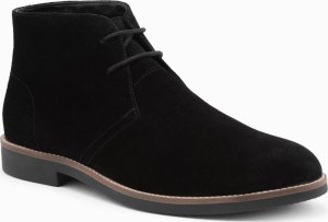 Buty trekkingowe męskie Ombre Buty męskie skórzane wiązane za kostkę - czarne V2 OM-FOCS-0136 42 2