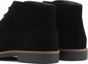 Buty trekkingowe męskie Ombre Buty męskie skórzane wiązane za kostkę - czarne V2 OM-FOCS-0136 42 4