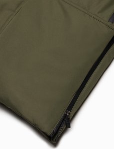 Kurtka męska Ombre Zimowa kurtka męska alaska z odpinanym futerkiem od kaptura - ciemnooliwkowa V3 OM-JALJ-0148 XXL 10