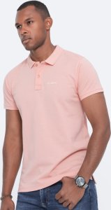 Ombre Koszulka polo z dzianiny pique - jasnoróżowa V5 S1746 XL 1