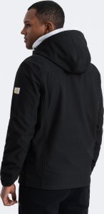Kurtka męska Ombre Męska kurtka SOFTSHELL z polarowym środkiem - czarny V2 OM-JANP-0137 M 8