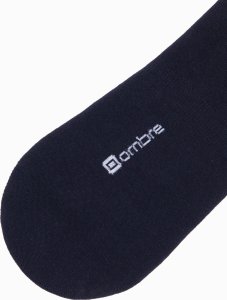 Ombre Skarpety męskie stopki 4-pak - biało-granatowe OM-SOSS-0104 one size 6