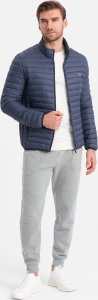 Kurtka męska Ombre Kurtka męska pikowana pakowana w worek - granatowa V1 OM-JALP-0156 L 5