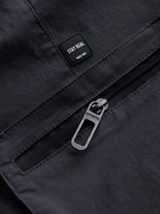 Ombre Męskie spodnie JOGGERY z odstającymi i zapinanymi kieszeniami cargo - grafitowe V6 OM-PAJO-0135 XL 10