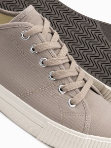 Ombre Klasyczne niskie trampki męskie BASIC - popielate V1 OM-FOTL-0145 45 6