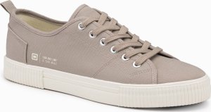 Ombre Klasyczne niskie trampki męskie BASIC - popielate V1 OM-FOTL-0145 42 4