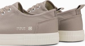 Ombre Klasyczne niskie trampki męskie BASIC - popielate V1 OM-FOTL-0145 42 5