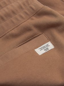 Ombre Spodenki męskie dzianinowe ze ściągaczem i kieszeniami - brązowe V2 OM-SRBS-0139 S 5