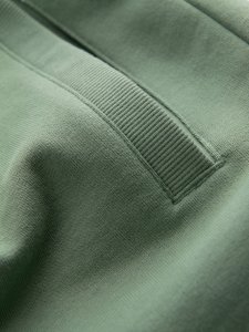 Ombre Męskie spodenki dzianinowe ze ściągaczem i kieszeniami - zielone V3 OM-SRBS-0139 L 6