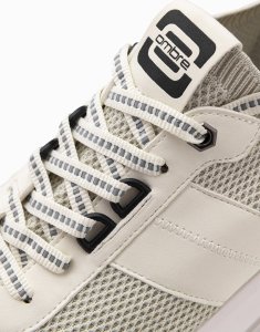 Ombre Wsuwane męskie sneakersy ze strukturalnego materiału  piaskowe V1 OM-FOSL-0154 43 2