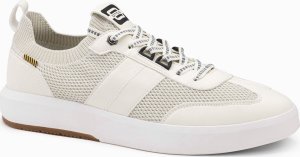 Ombre Wsuwane męskie sneakersy ze strukturalnego materiału  piaskowe V1 OM-FOSL-0154 43 4