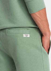 Ombre Komplet dresowy męski bluza kangurka + szorty  zielony V3 Z75 XXL 7