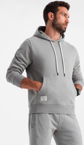 Ombre Dresowy męski komplet  bluza kangurka + szorty  szary V8 Z75 S 3