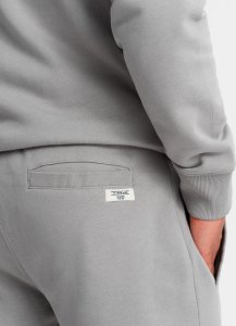 Ombre Dresowy męski komplet bluza rozpinana + szorty  szary V8 Z76 M 6