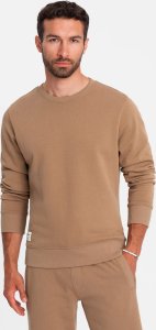 Ombre Męski komplet dresowy bluza + szorty  brązowy V2 Z77 XXL 2