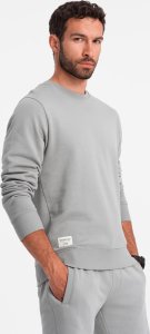 Ombre Komplet męski dresowy bluza + szorty  szary V1 Z77 XXL 4