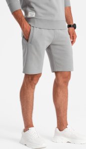 Ombre Komplet męski dresowy bluza + szorty  szary V1 Z77 XXL 7