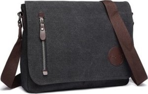 Kono Torba Vintage Męska z Płótna Grafit Karston 8