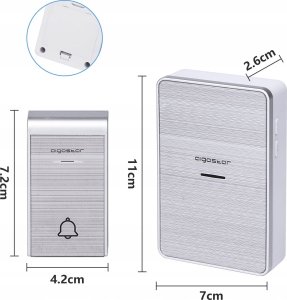 Aigostar  Dzwonek Do Drzwi Bezprzewodowy 2 Odbiorniki 150M 2