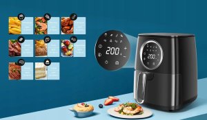 Frytkownica beztłuszczowa Aigostar  Frytkownica Beztłuszczowa Air Fryer 4.2L Moc 1400W Okno Podglądowe 8