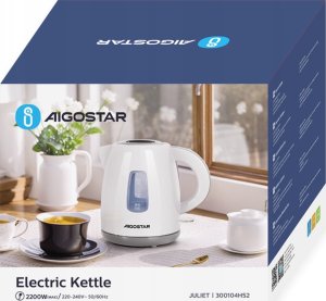 Czajnik Aigostar  Elektryczny Czajnik 1.2L Kompaktowy 2200W Mocny 4