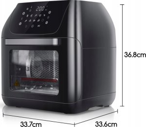 Frytkownica beztłuszczowa Aigostar  Frytkownica Beztłuszczowa Piekarnik Rożen Aigostar 12L Panel Dotykowy Led 4