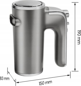 Aigostar  Mikser Ręczny 5 Biegów Tryb Turbo 400W 3